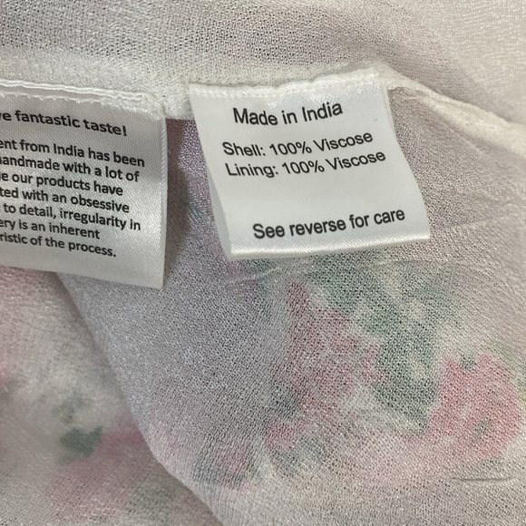 Rococo Sand "Vie" Floral Print Wrap Style Mini Dress Floral Size Medium - Picture 11 of 12